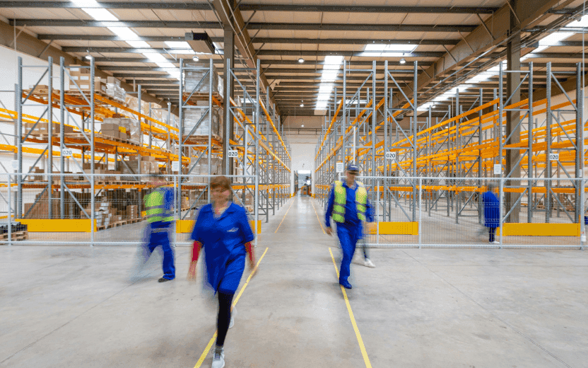 people in the warehouse